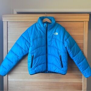 The North Face TNF 2000 Women’s Retro Cropped Blue Puffer Jacket Acoustic Blue